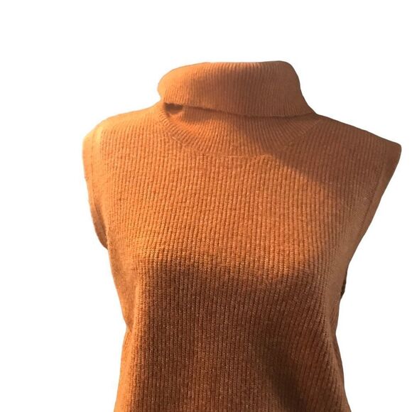 Scoop NYC Women's Orange Cowl Neck Sweater - Picture 9 of 11
